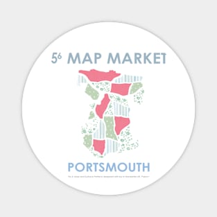 Porstmouth Map - Full Size Magnet